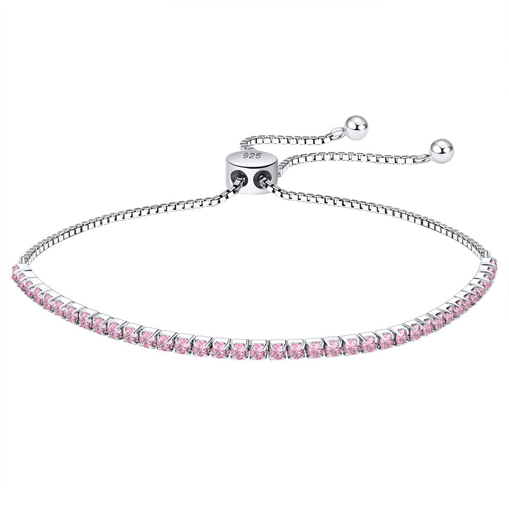 925 Sterling Silver Tennis Chain Bracelet