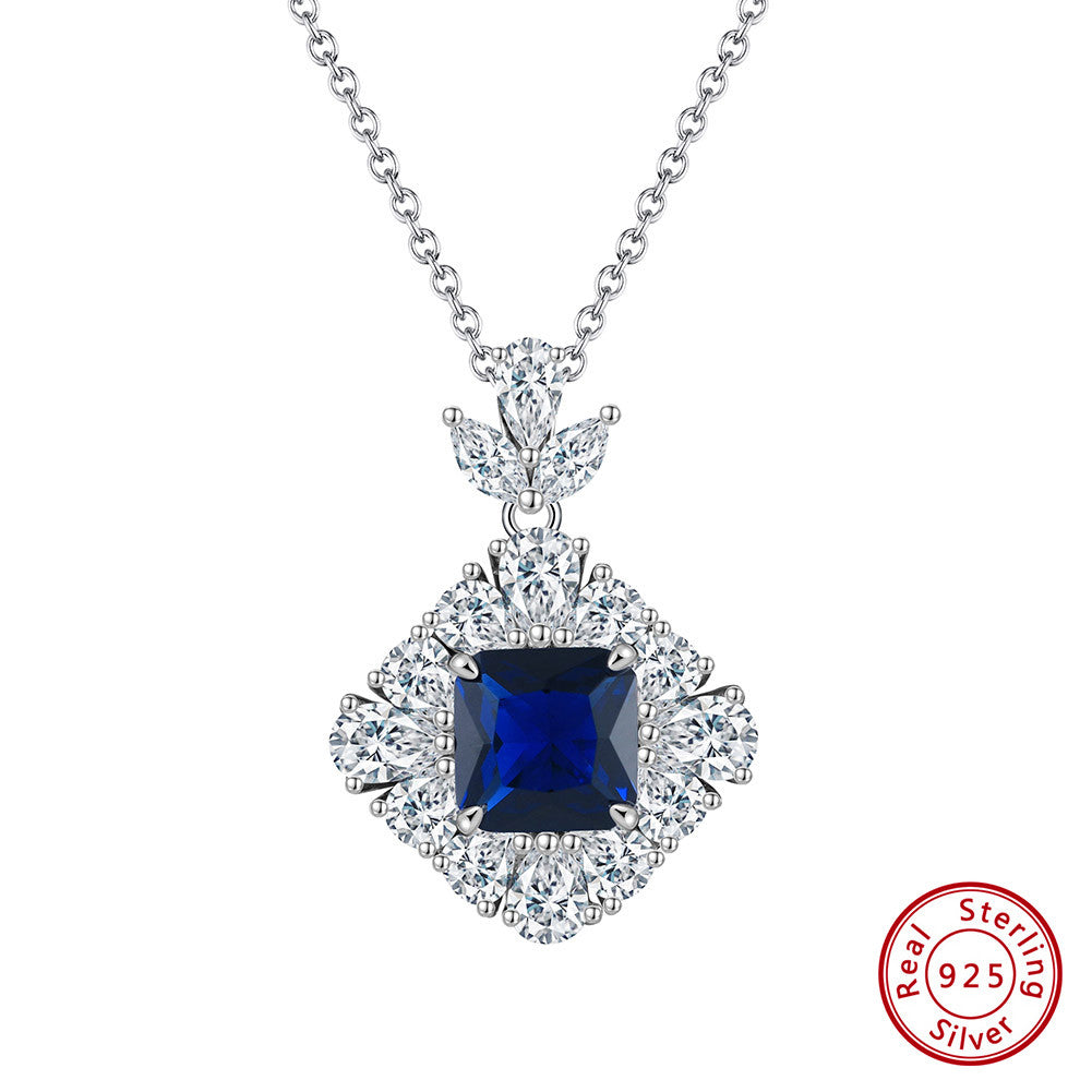 Graceful Rhodium Finish 925 Sterling Silver Pendant Chain