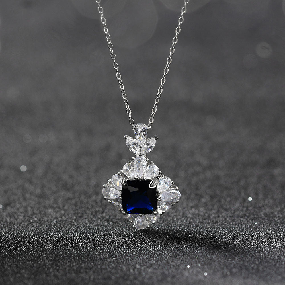 Graceful Rhodium Finish 925 Sterling Silver Pendant Chain