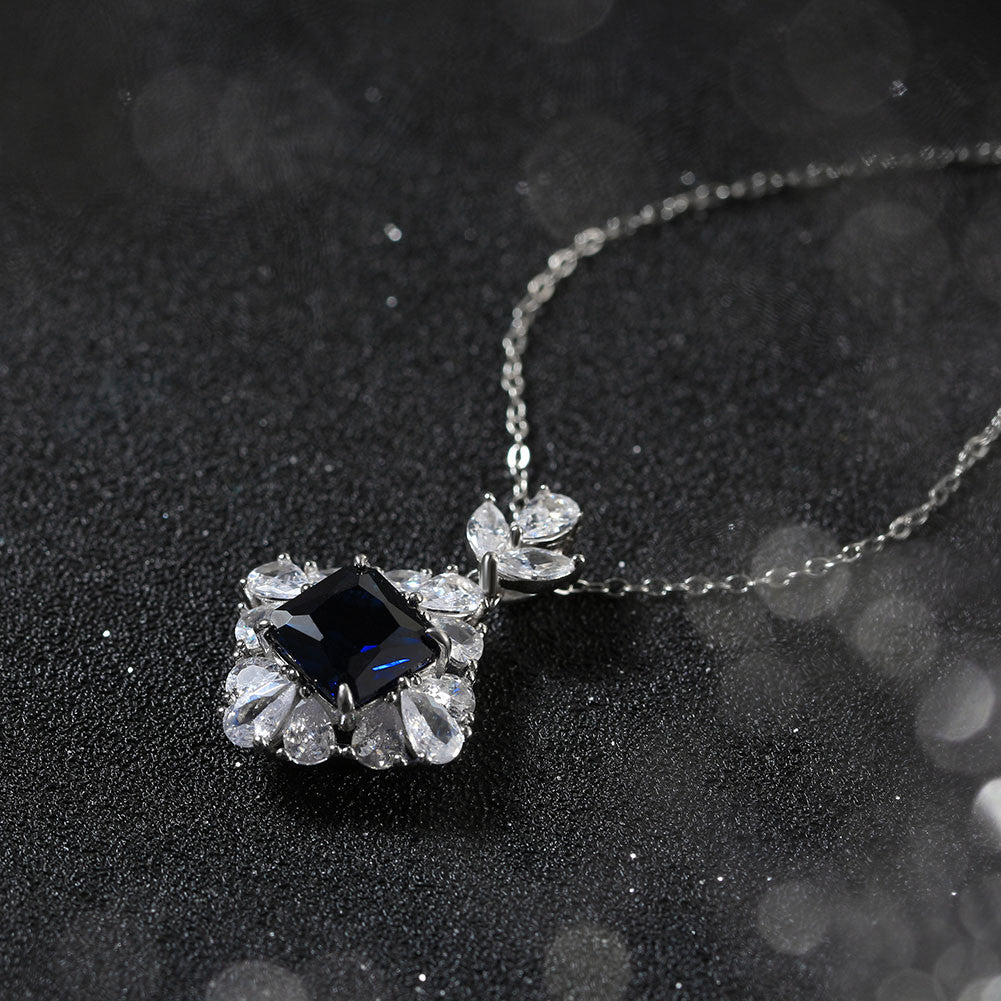 Graceful Rhodium Finish 925 Sterling Silver Pendant Chain