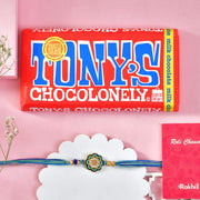 Elegant Rakhi With Tonny's Chocolonely Chocolate
