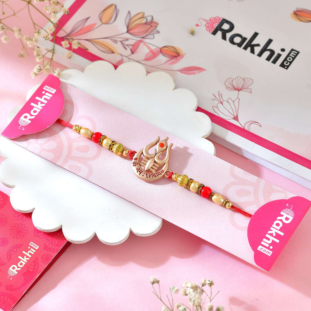 Trishul Om Rudraksha Rakhi