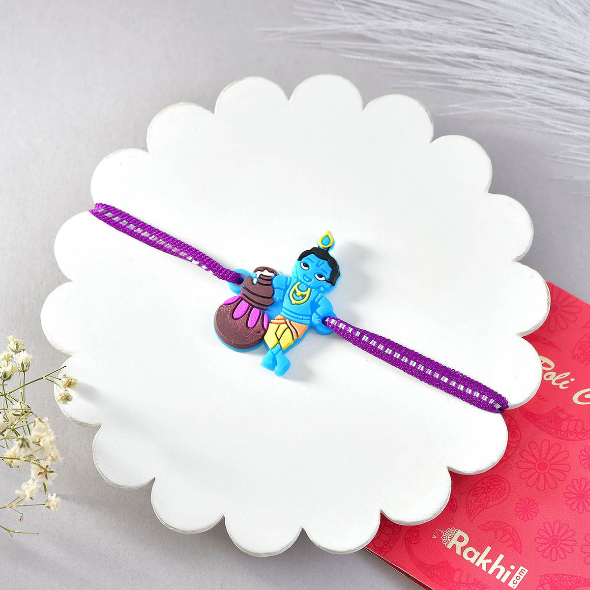 Krishna Kids Bhai Rakhi With Chocolate & Teddy