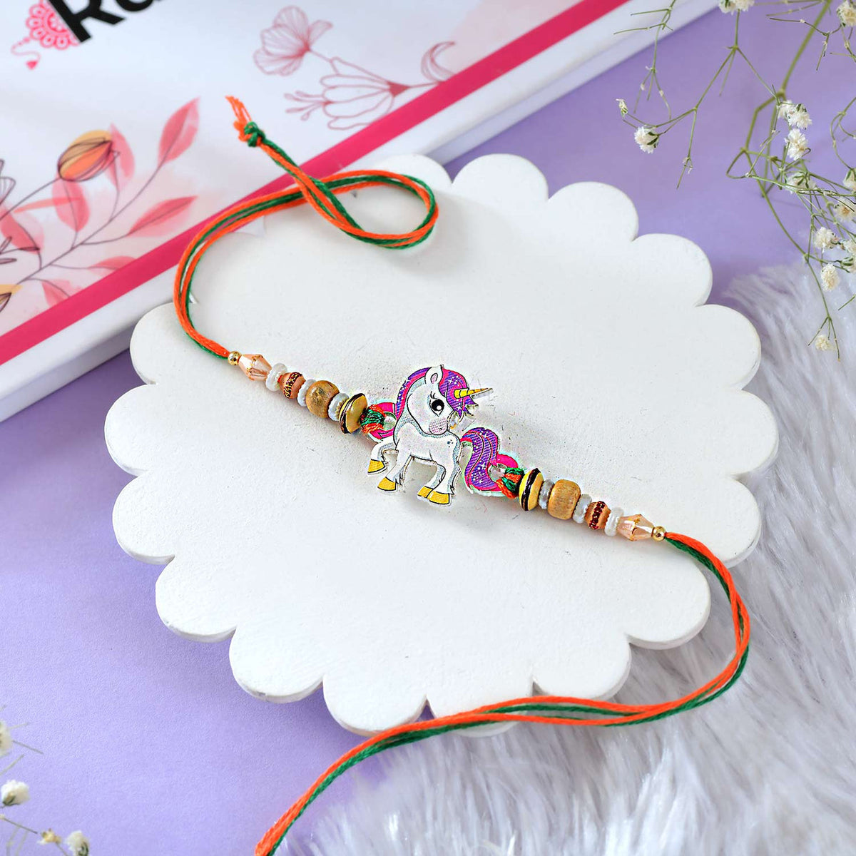 Cute Pony Shape Kids Bhai Rakhi