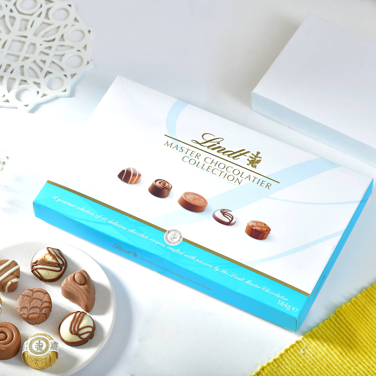 Royal Mandala Bhai Rakhi With Lindt Master Chocolatier Collection