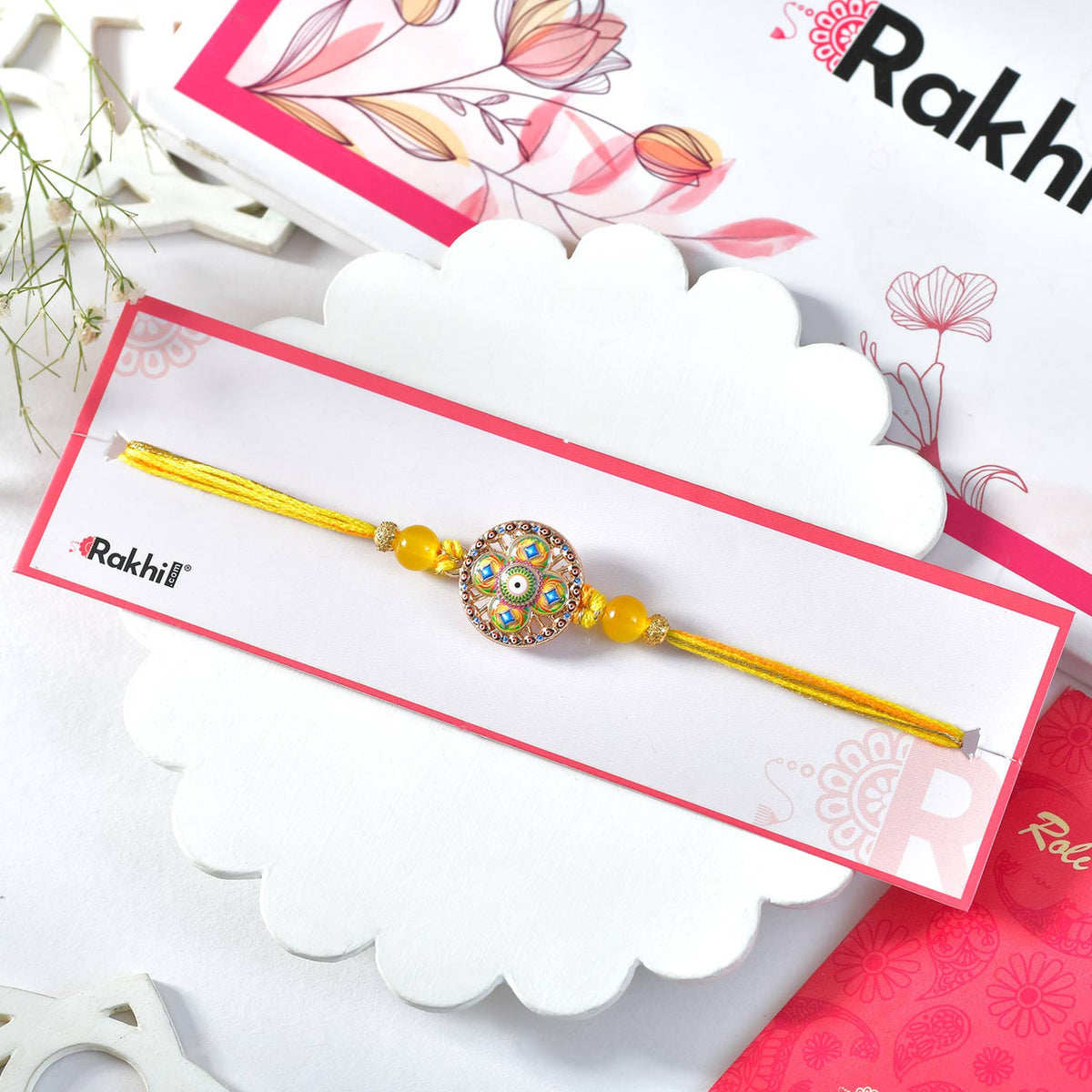 Royal Mandala Bhai Rakhi With Lindt Master Chocolatier Collection