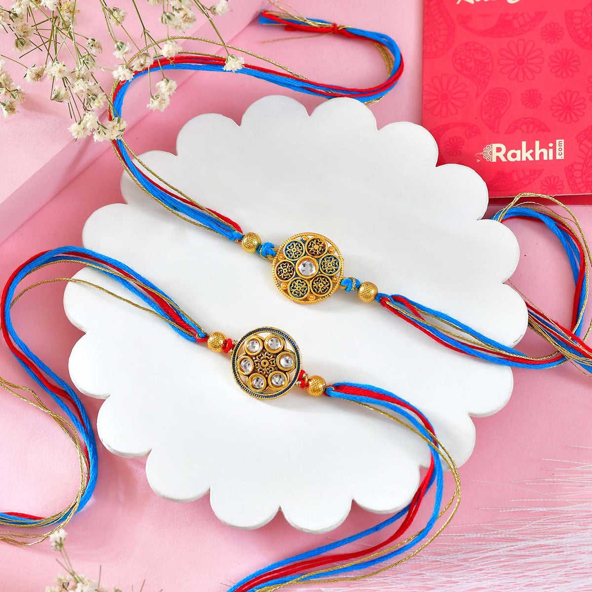 Set of 2 Bhai Rakhi with Lindt Master Chocolatier Collection