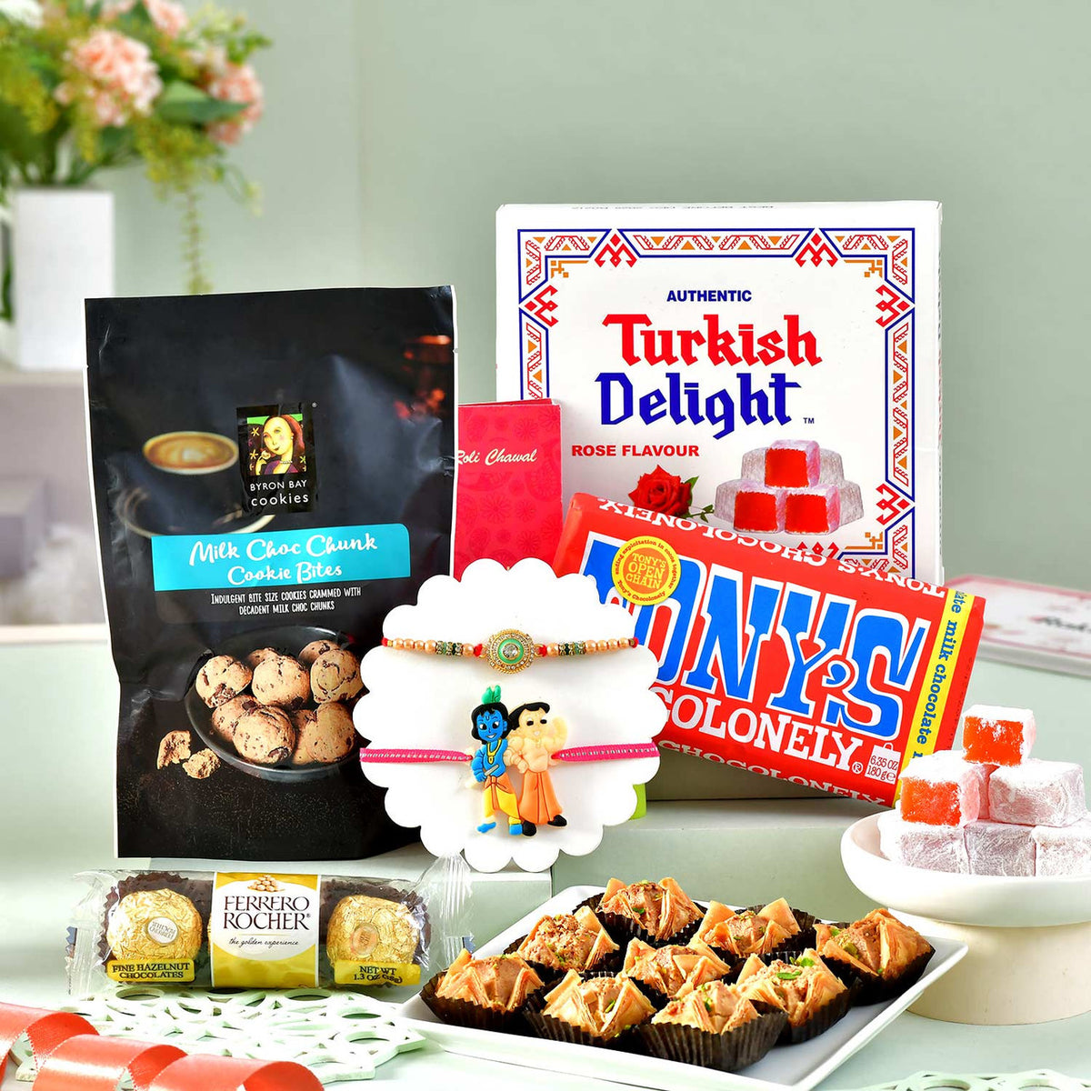 Kids Rakhi & Vibrant Rakhi Set Gourmet Hamper