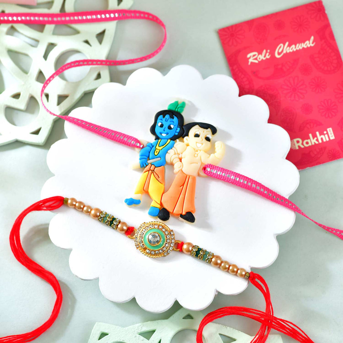 Kids Rakhi & Vibrant Rakhi Set Gourmet Hamper