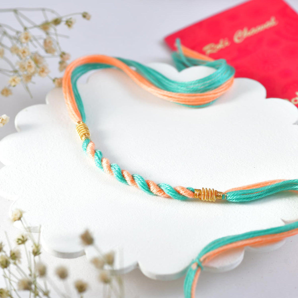 Elegant Beaded Thread Rakhi Combo