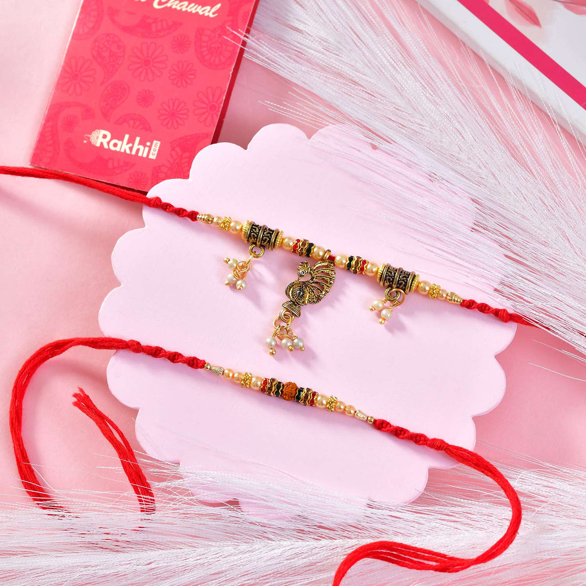 Bhaiya Bhabhi Rakhi Set With Gourmet Hamper