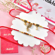 Rajasthani Style Peacock Rakhi Set