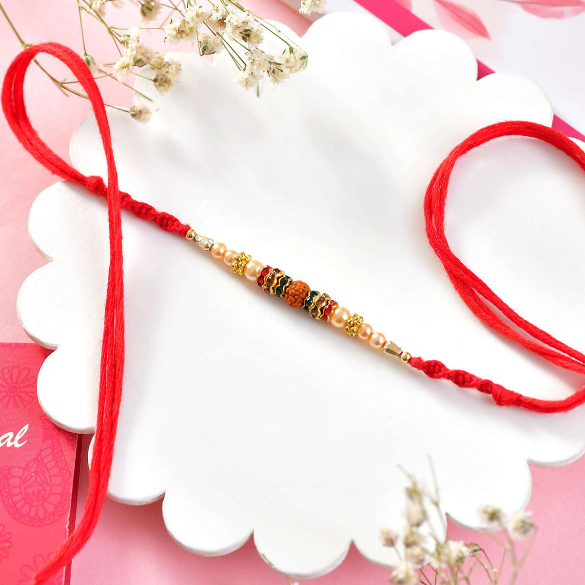Rajasthani Style Peacock Rakhi Set