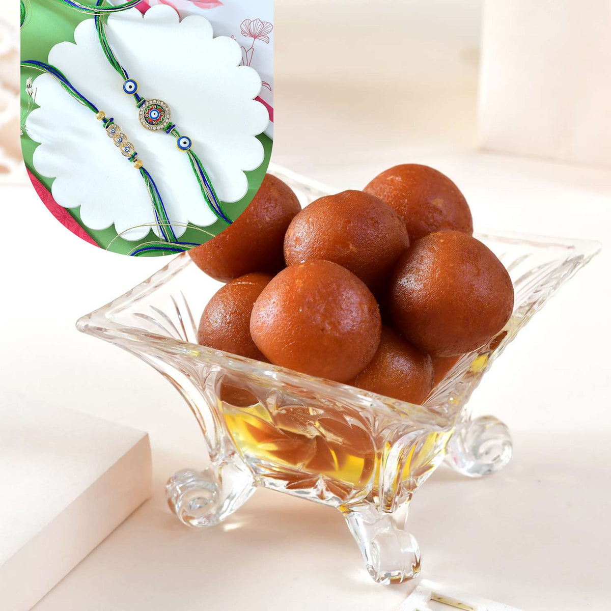 Best Rakhi Set With Gulab Jamun