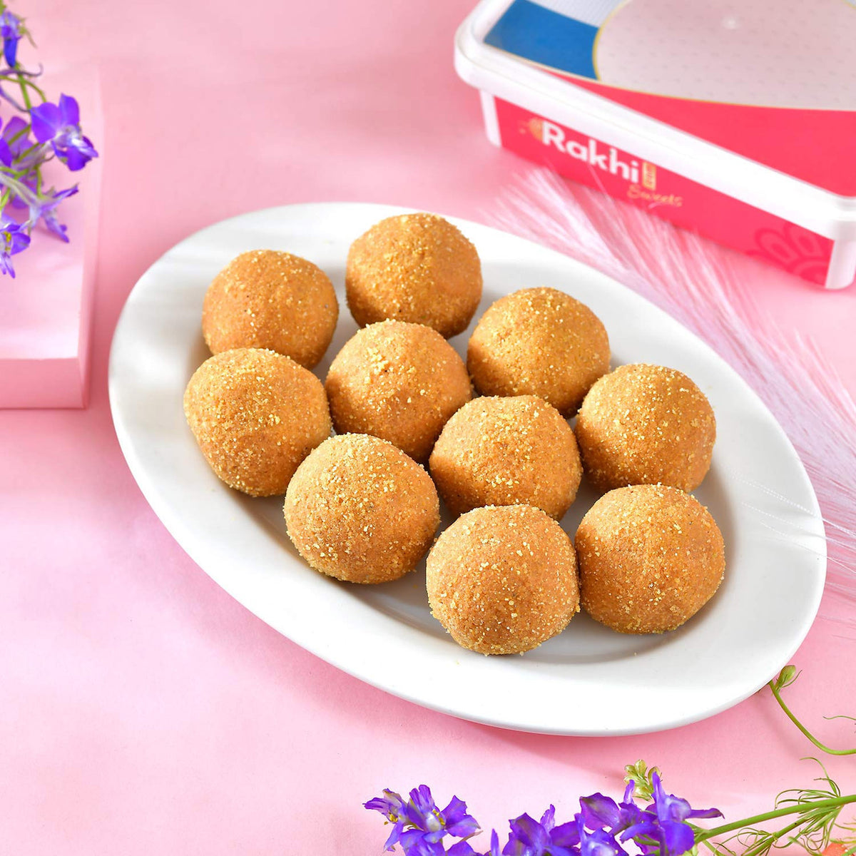 Bhai Rakhi Set With Gourmet Hamper Treat