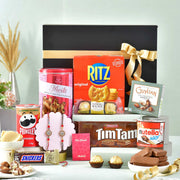 Deluxe Rakhi Gift Hamper with Snacks & Chocolates