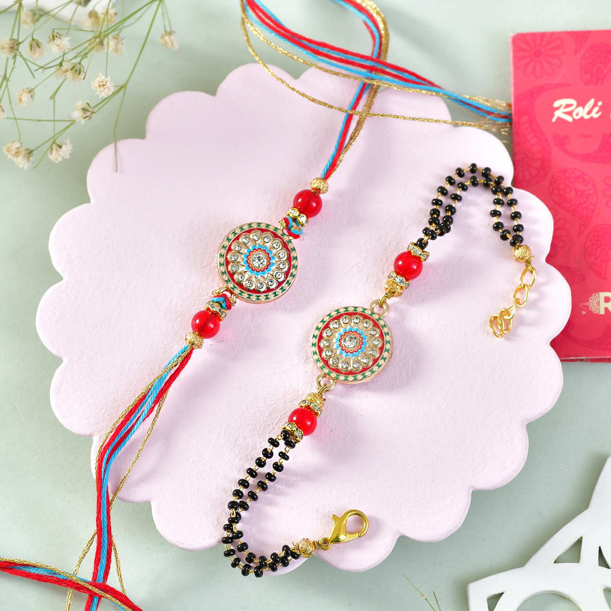 Deluxe Rakhi Gift Hamper with Snacks & Chocolates