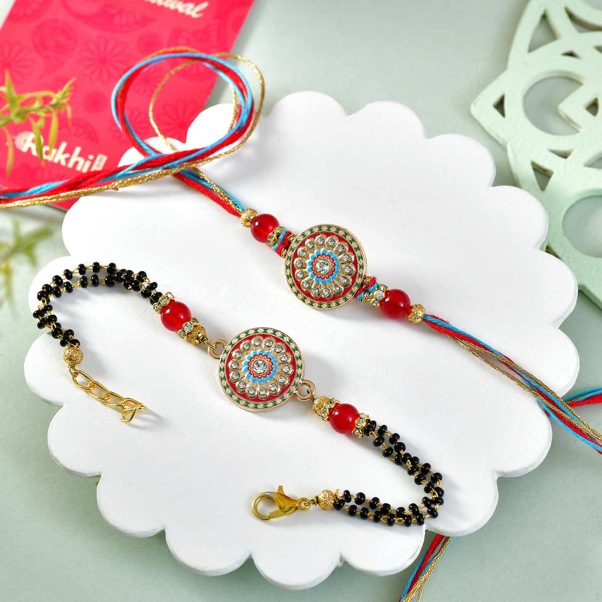 Premium Rakhi Gift Hamper with Exotic Sweets & Chocolates