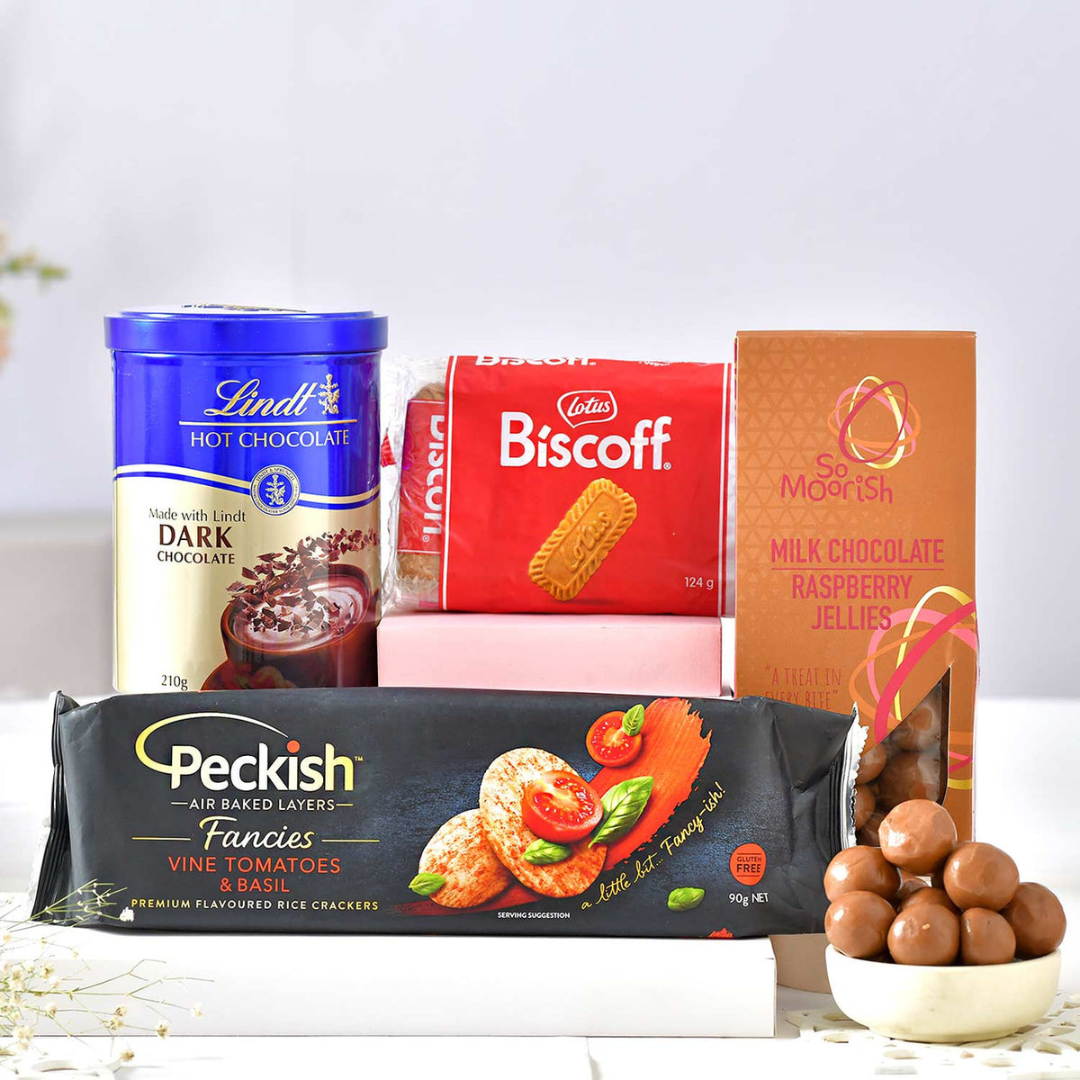 Gourmet Bhaiya Bhabhi Rakhi Gift Hamper