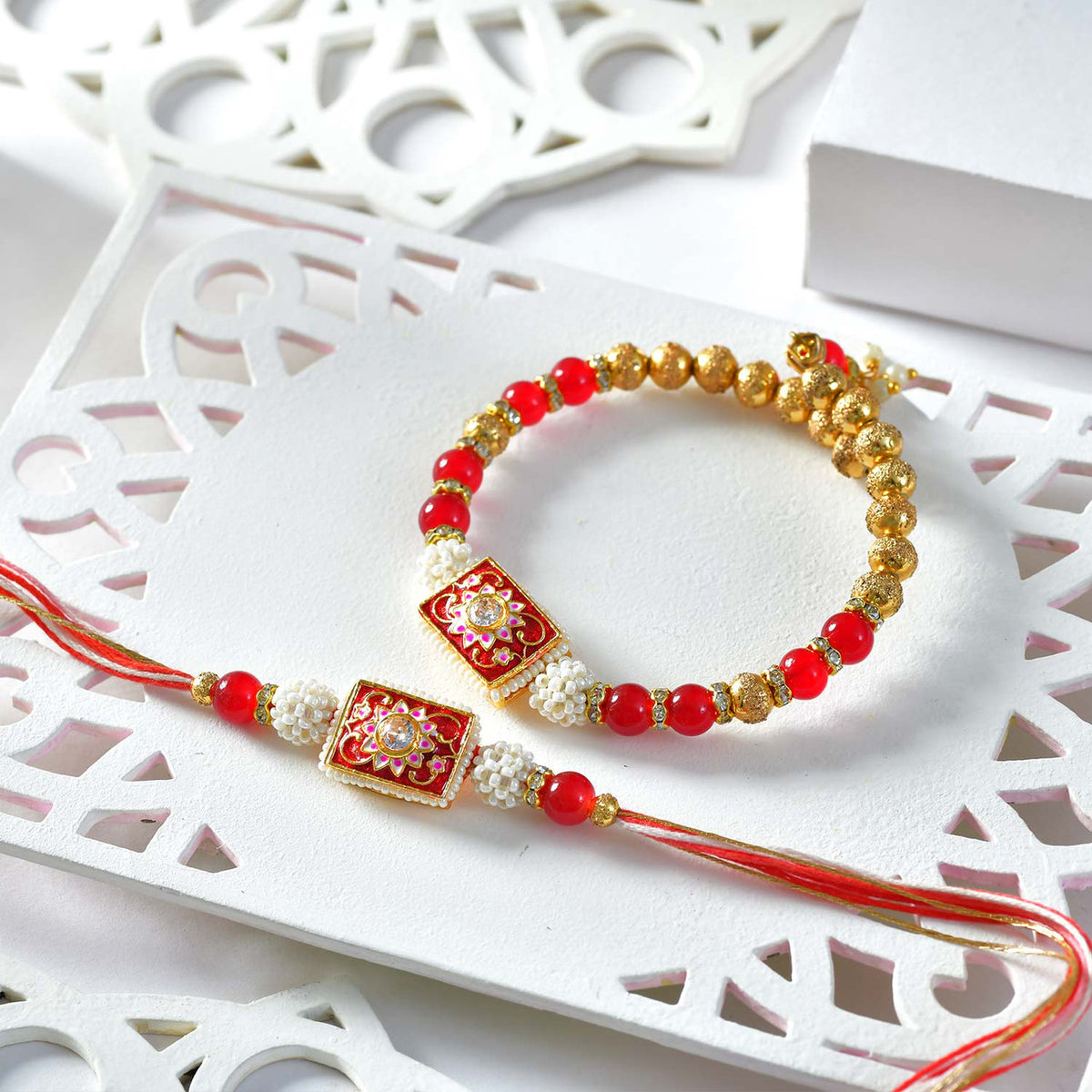Set of Two Traditional Rakhi Bracelets