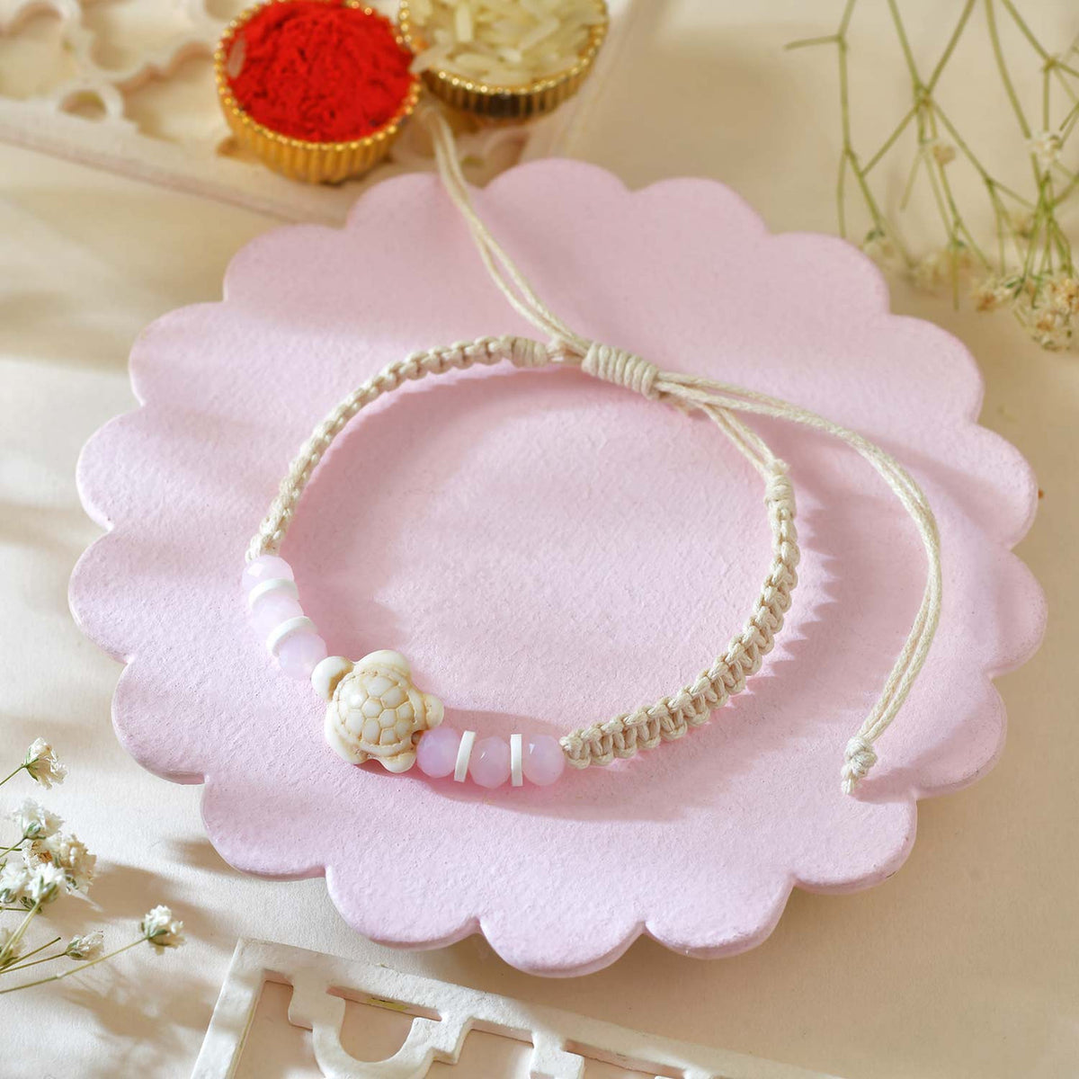 Lucky Turtle Rakhi Set