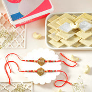 Ek Onkar Rakhi Set with Kaju Katli
