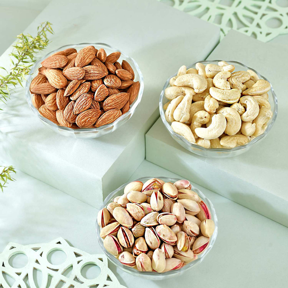 Premium Rakhi Hamper with Sweets, Dry Fruits & Chocolates