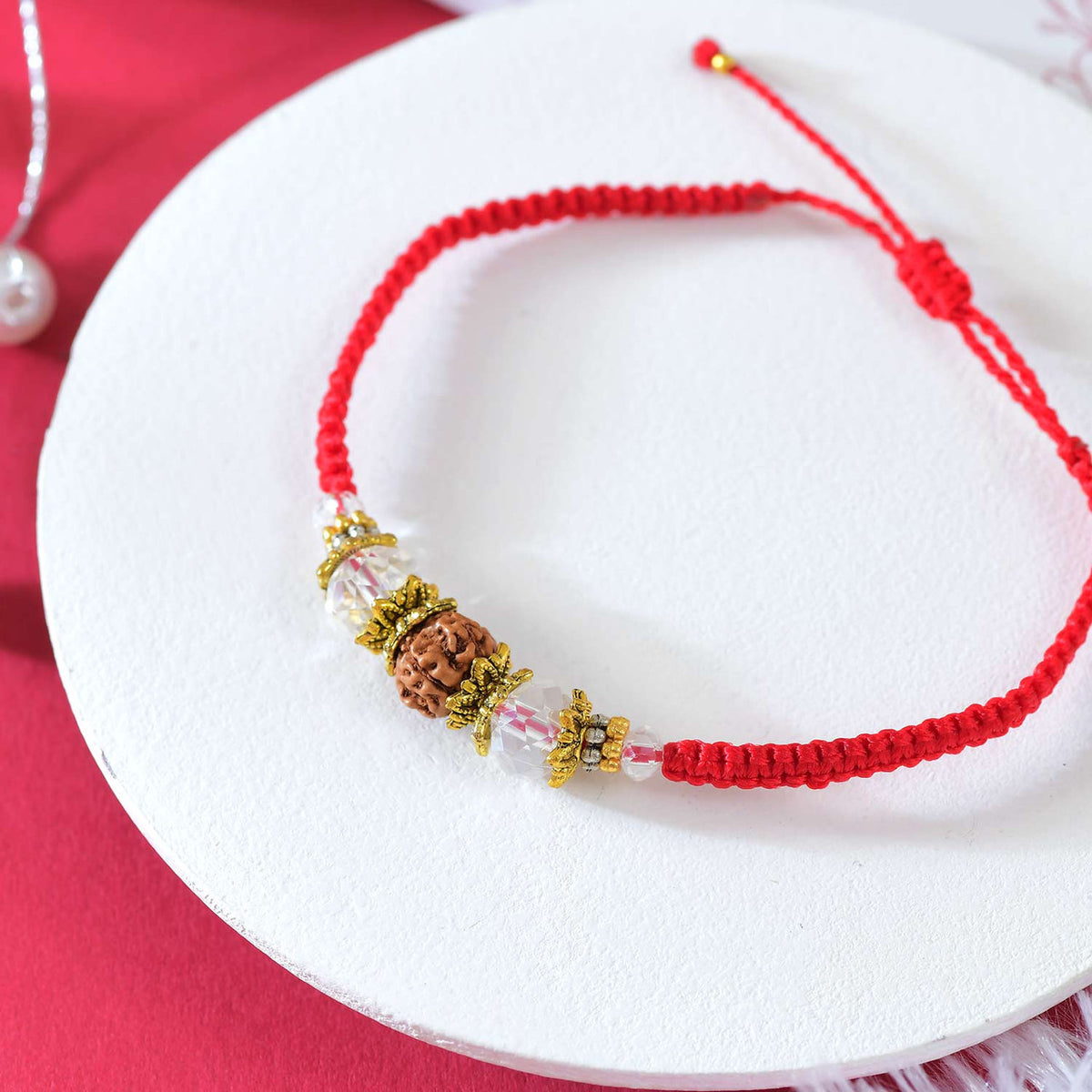 Set of 3 Premium Rudraksha Rakhi