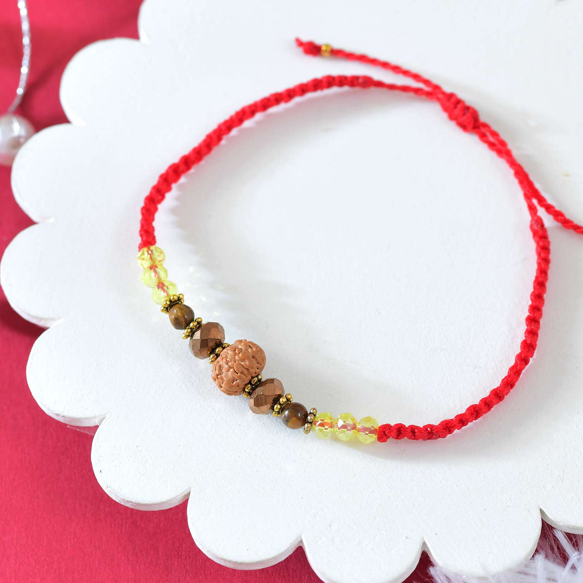 Set of 3 Premium Rudraksha Rakhi