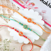 Set of 3 Floral Shape Rakhi