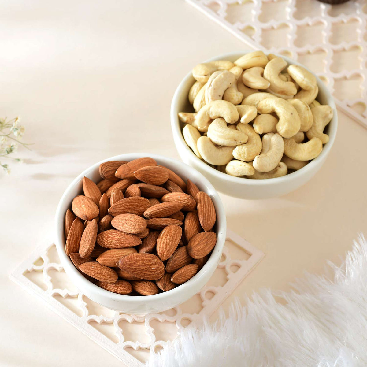 Set of 3 Evil Eye Rakhi With Assorted Dryfruit Nuts
