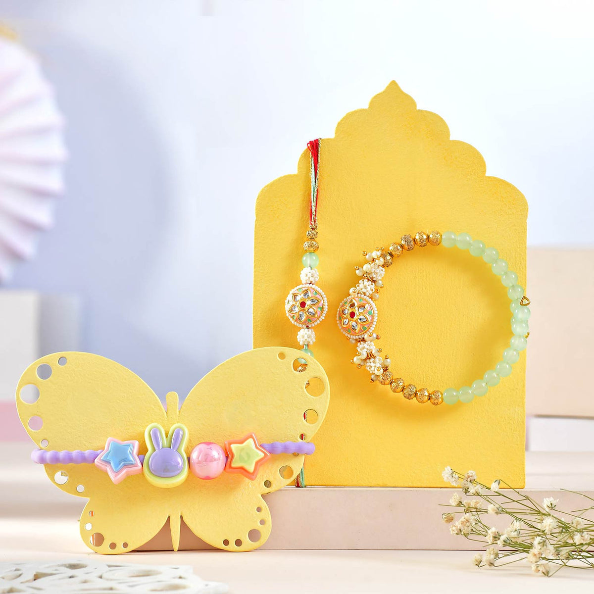 Rakhi Set with Teddy, Chocolate & Kids Colors