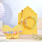 Rakhi Combo Set with Lumba, Kids Rakhi & Beaded Bracelet