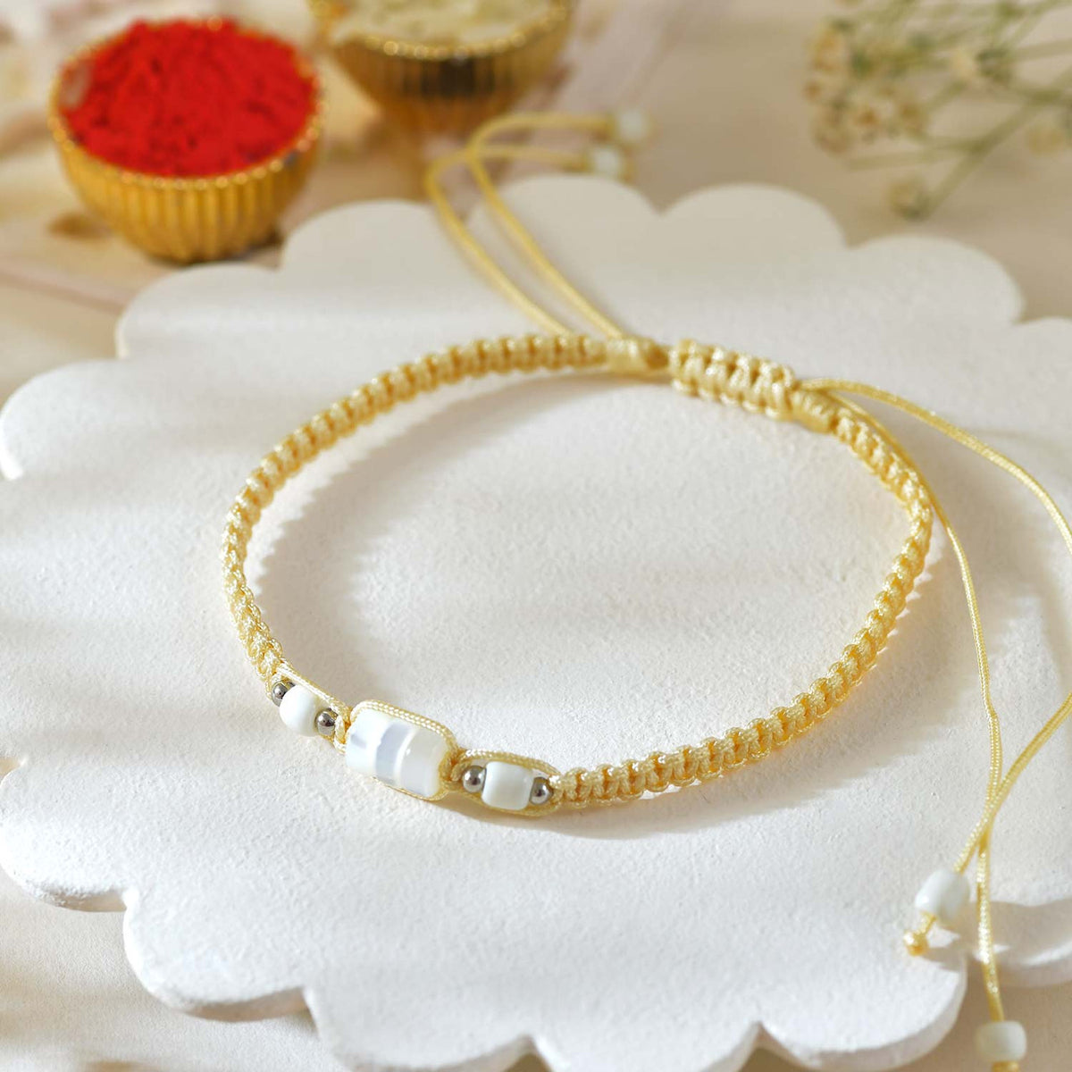 Elegant Rakhi Trio Set