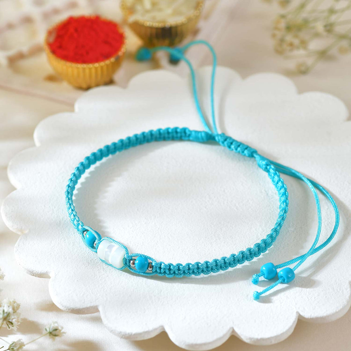 Elegant Rakhi Trio Set
