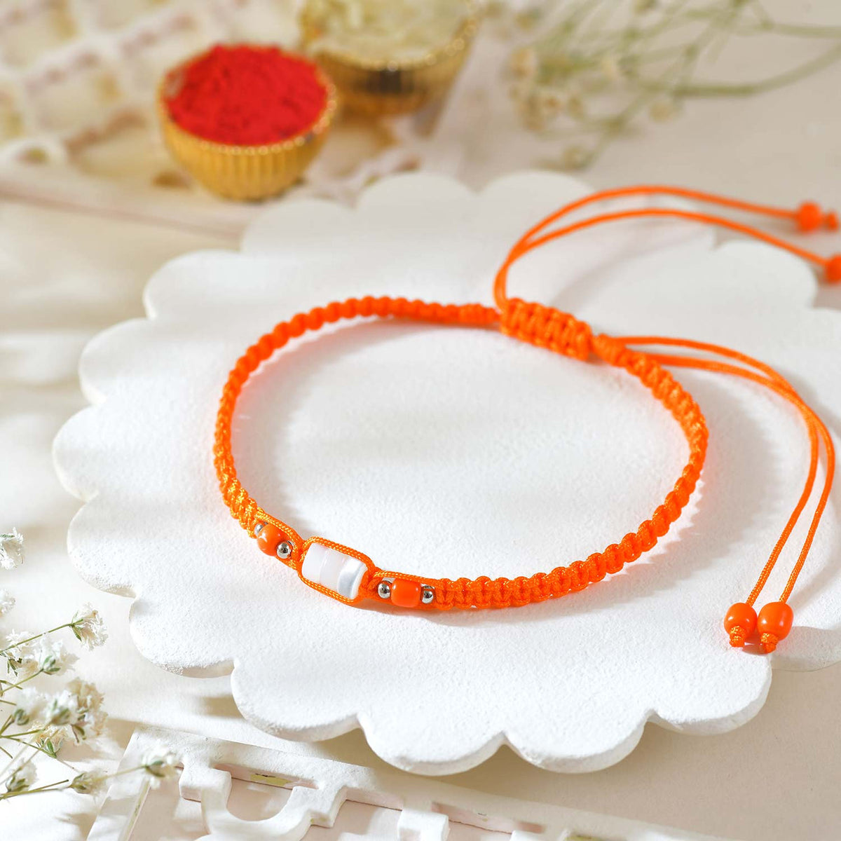 Elegant Rakhi Trio Set