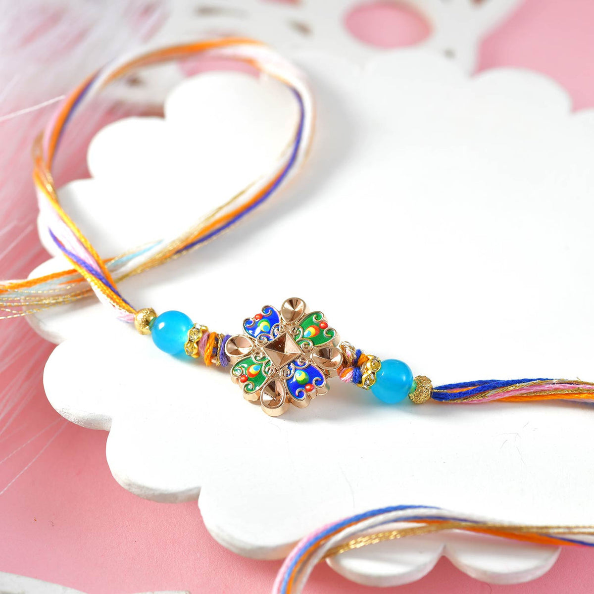 Festival Bloom Rakhi Set