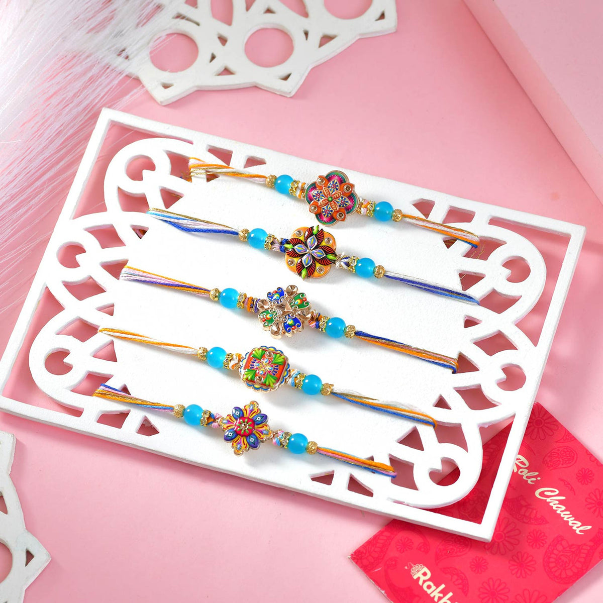 Festival Bloom Rakhi Set