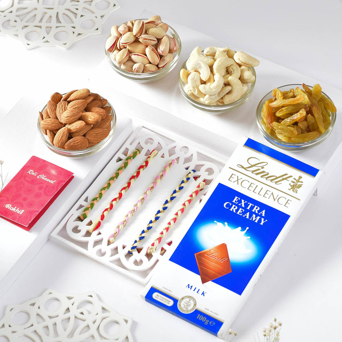 Traditional Braided Rakhi Gourmet Hamper