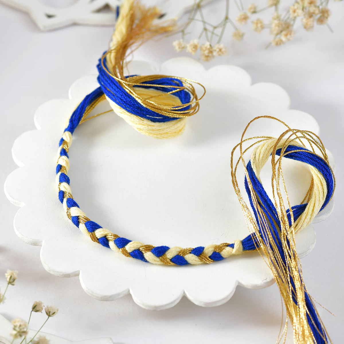 Traditional Braided Rakhi Set