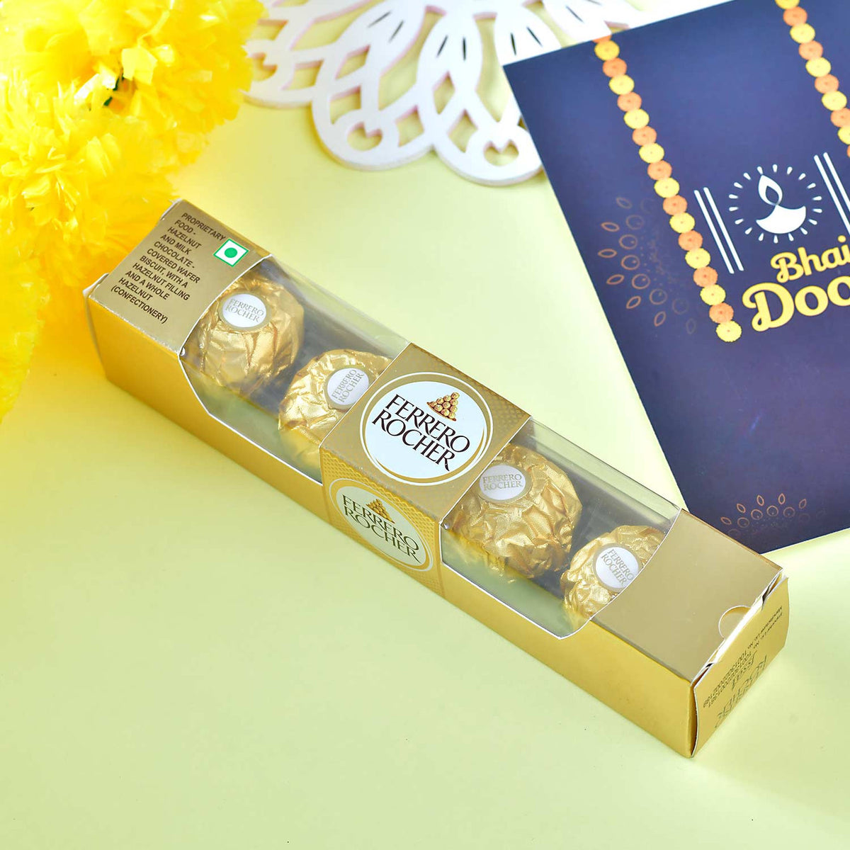 Bhaidooj Kalava with Ferrero & Scented Candle