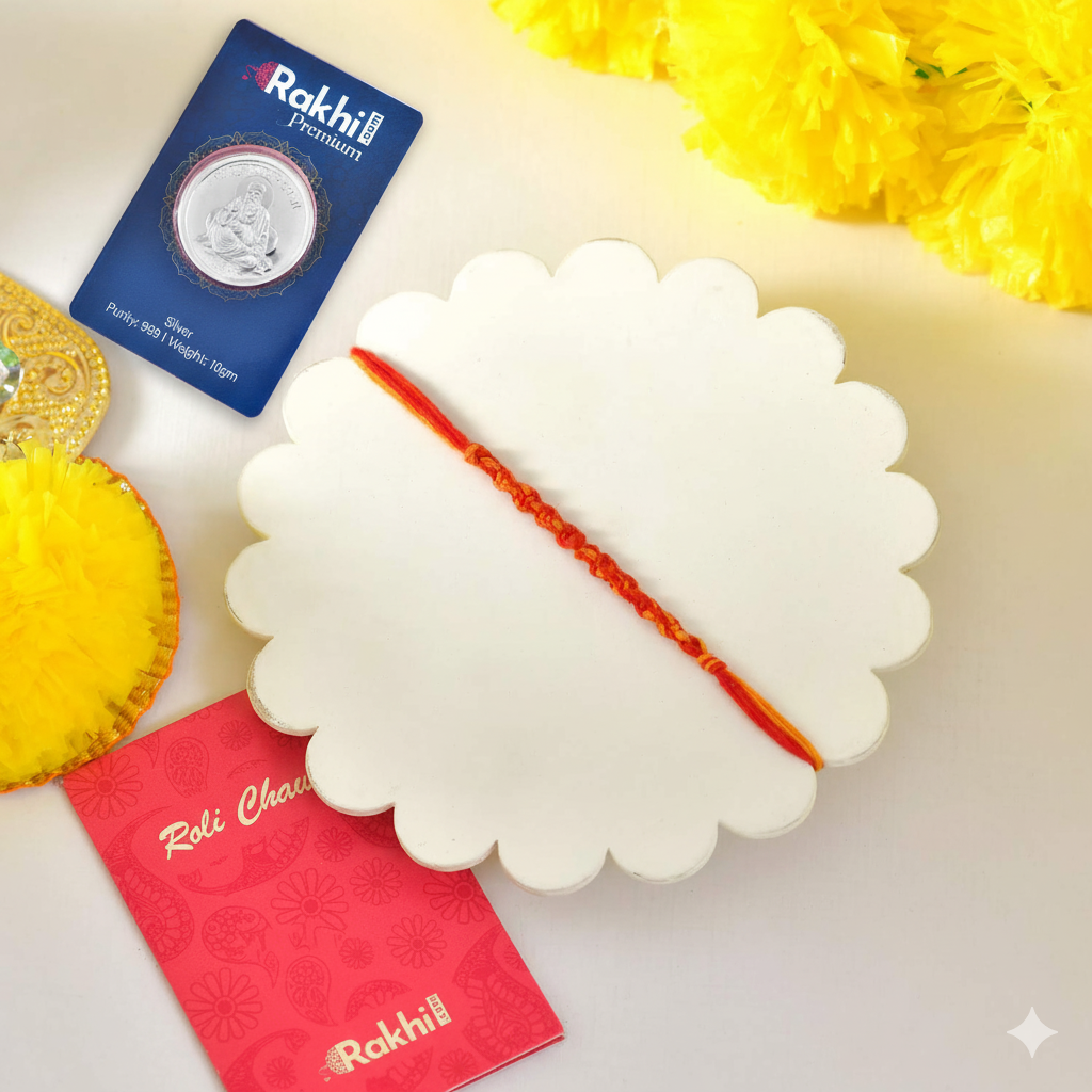 Bhai Dooj Dhaga with Guru Nanak Silver Coin