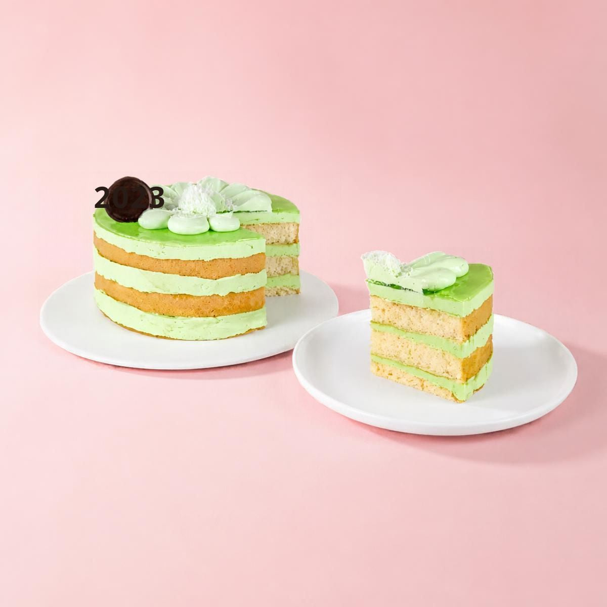 Pandan Coconut Torte