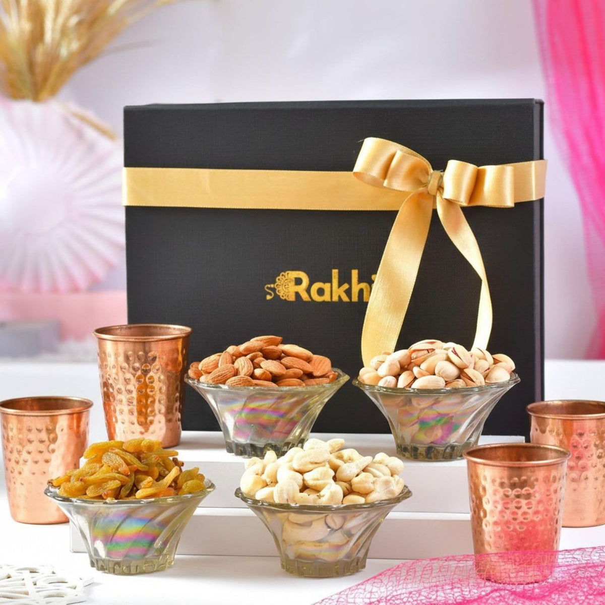 Royal Copper Elegance Dryfruits Hamper