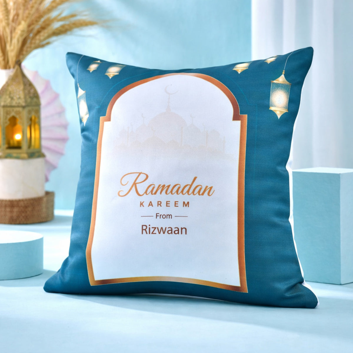 Personalized Ramadan Kareem Cushion & Mug Set