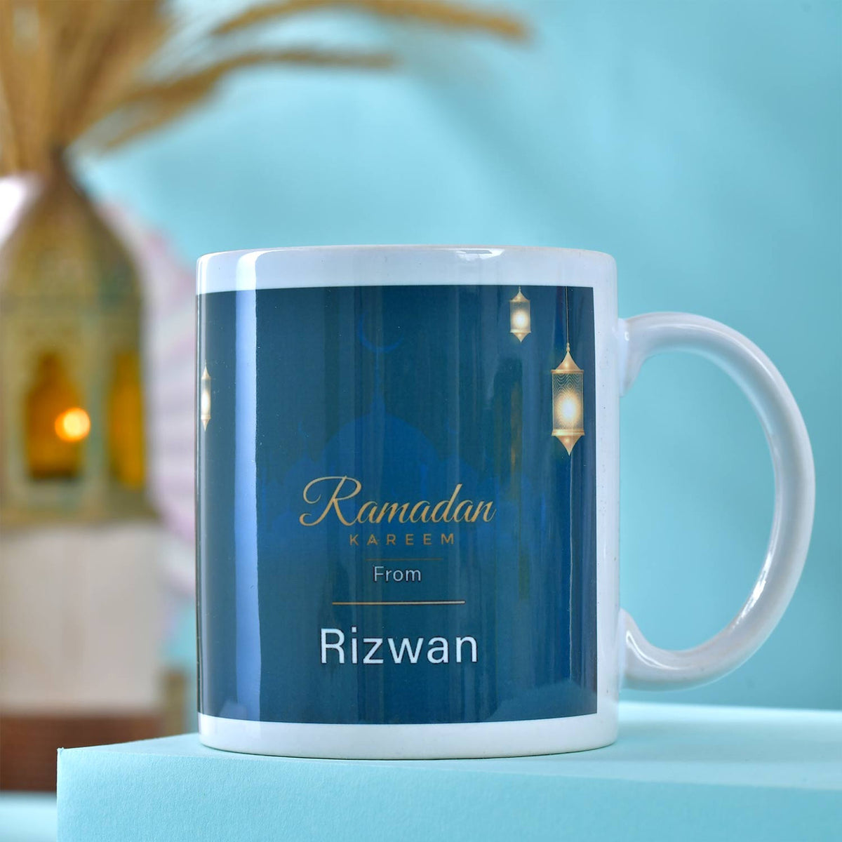 Personalized Ramadan Kareem Cushion & Mug Set