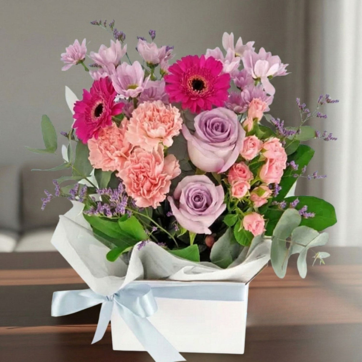Pastel Rose & Gerbera Box
