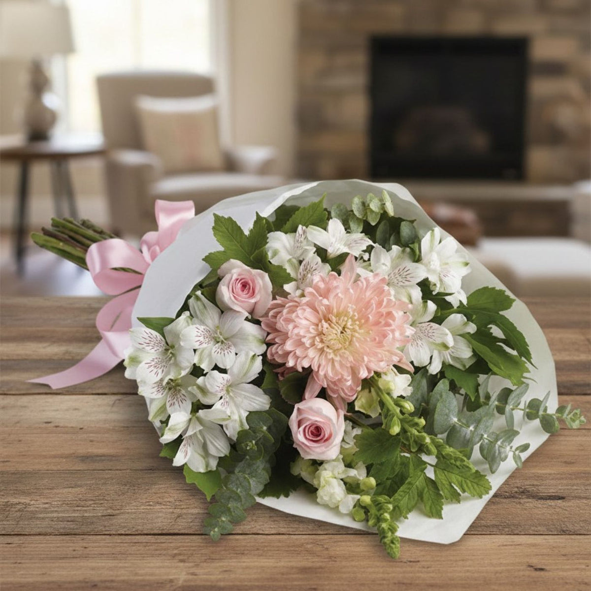 Delicate Pink & White Bouquet