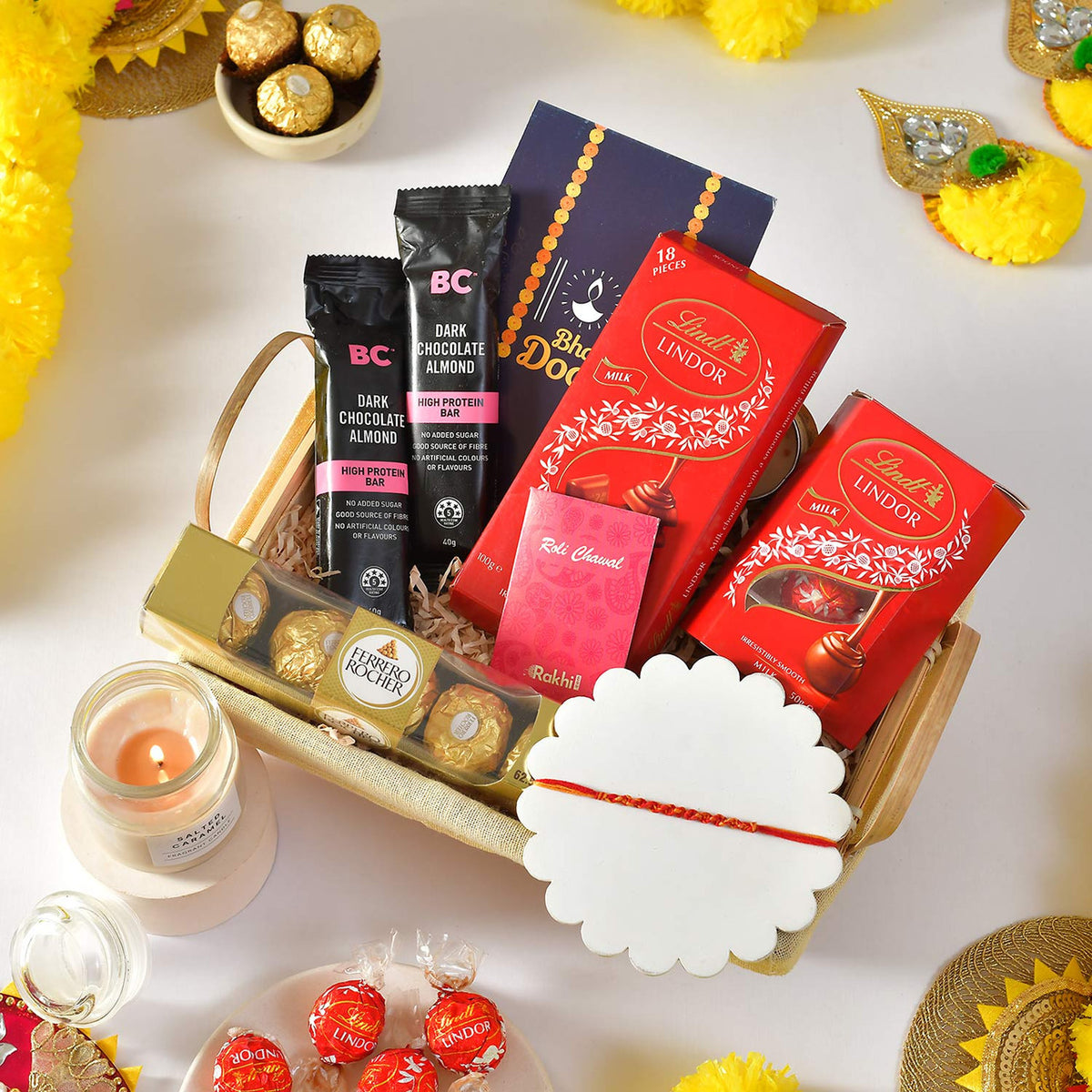 Fragrant Blessings & Gourmet Delights Bhaidooj Gift Hamper