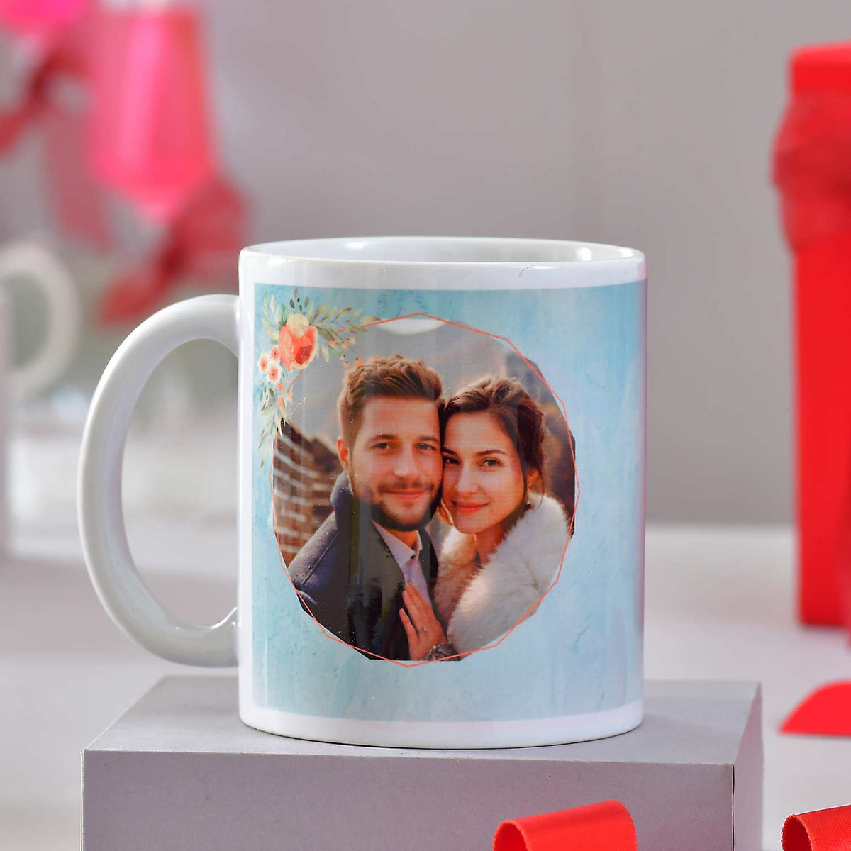 Personalised Anniversary Mug & Chocolate Gift